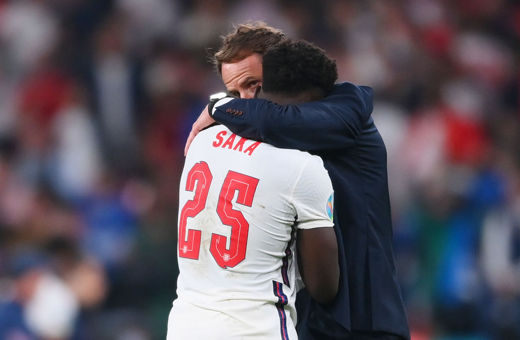 Bukayo Saka at Euro 2020 final