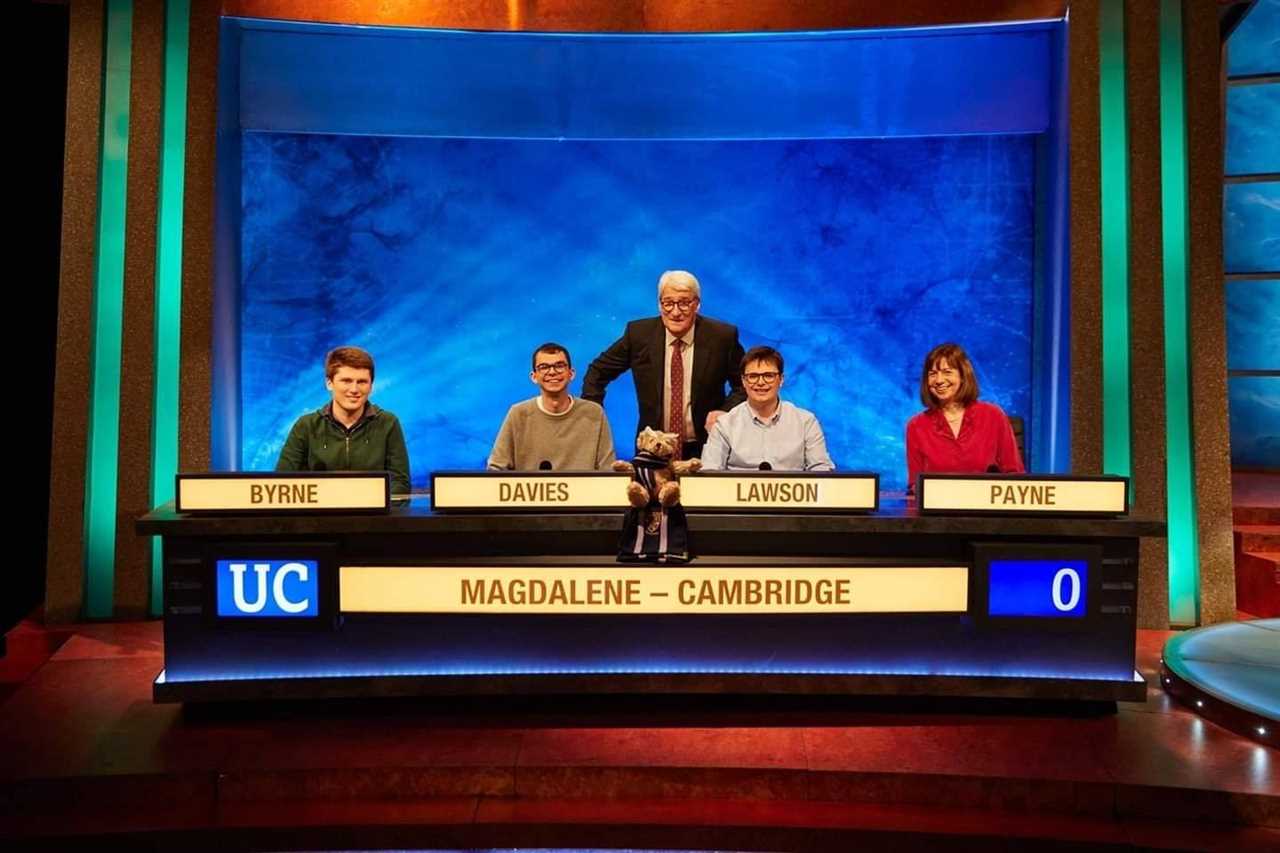 University Challenge contestants Magdalene Cambridge