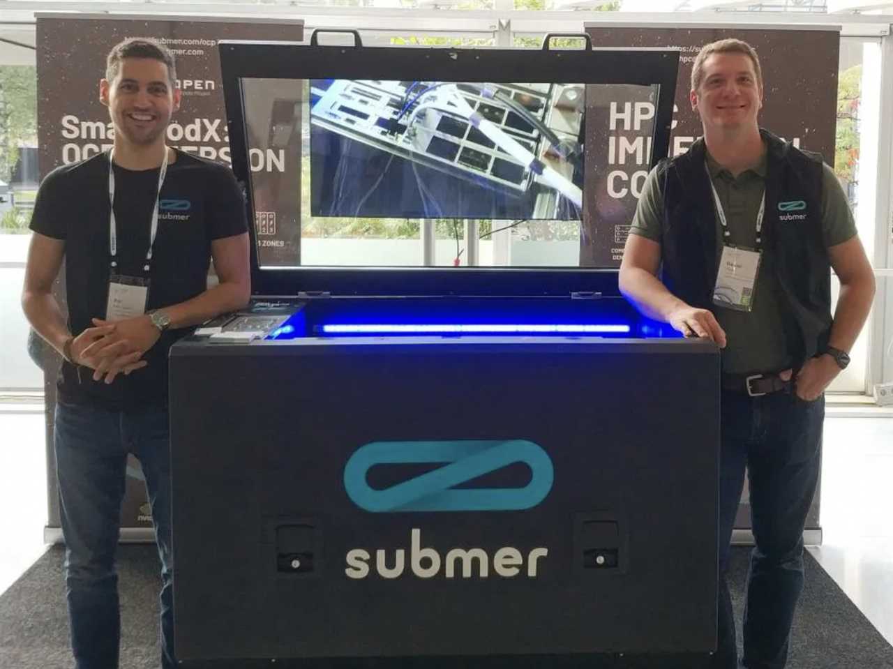 Pol Valls and Daniel Pope, founders of Submer.