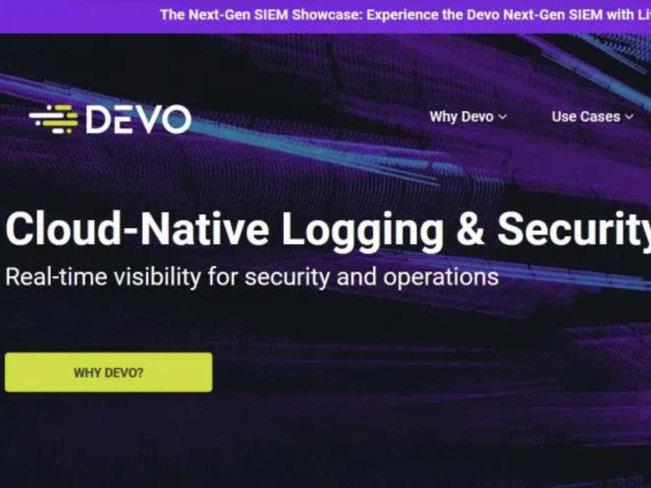 Devo's platform analyzes a large number of datasets (logs) in real time.