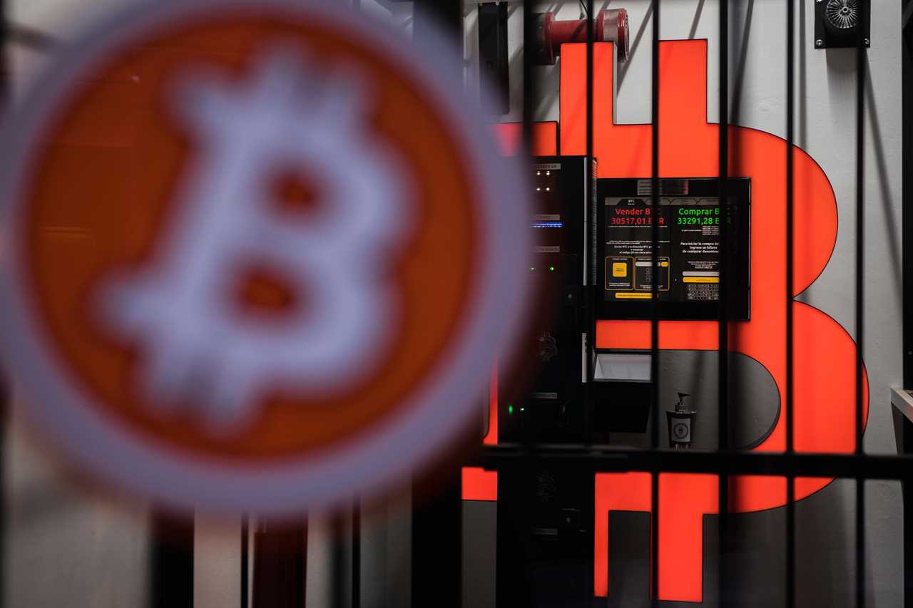 Bitcoin symbol atm