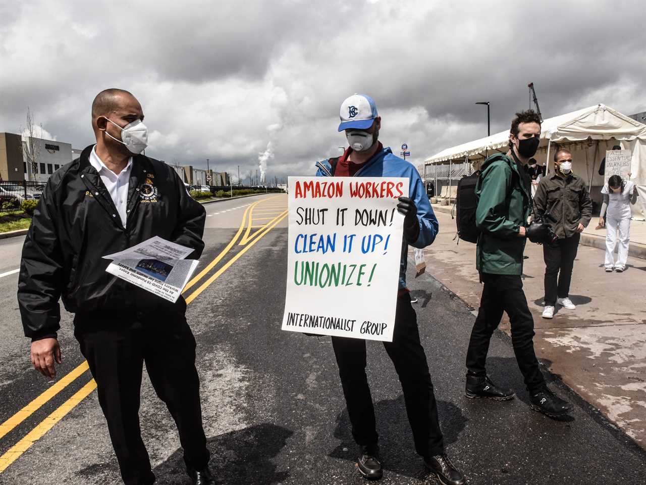 Amazon Workers Strike Outside Staten Island Warehouse On May Day