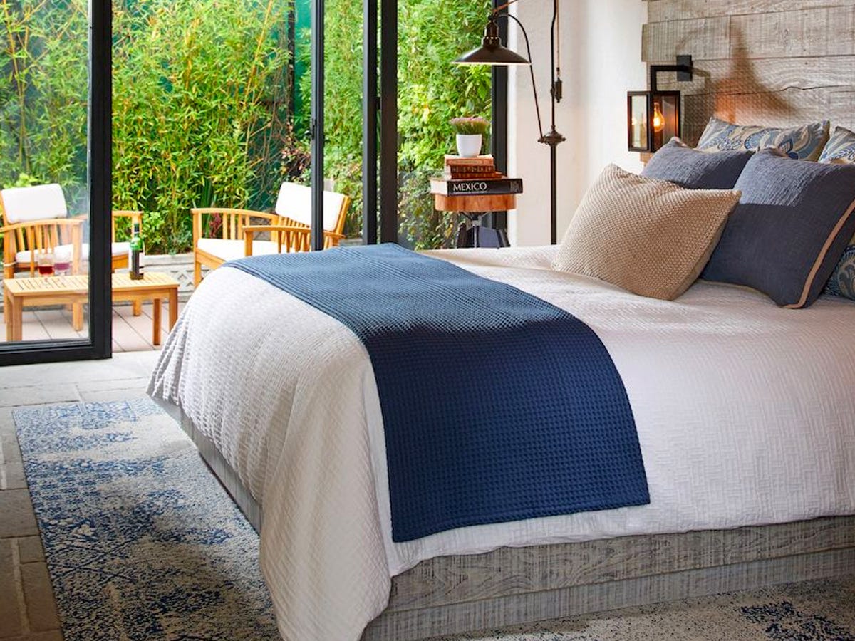 Room and private patio at H21 Boutique hotel in Mexico City