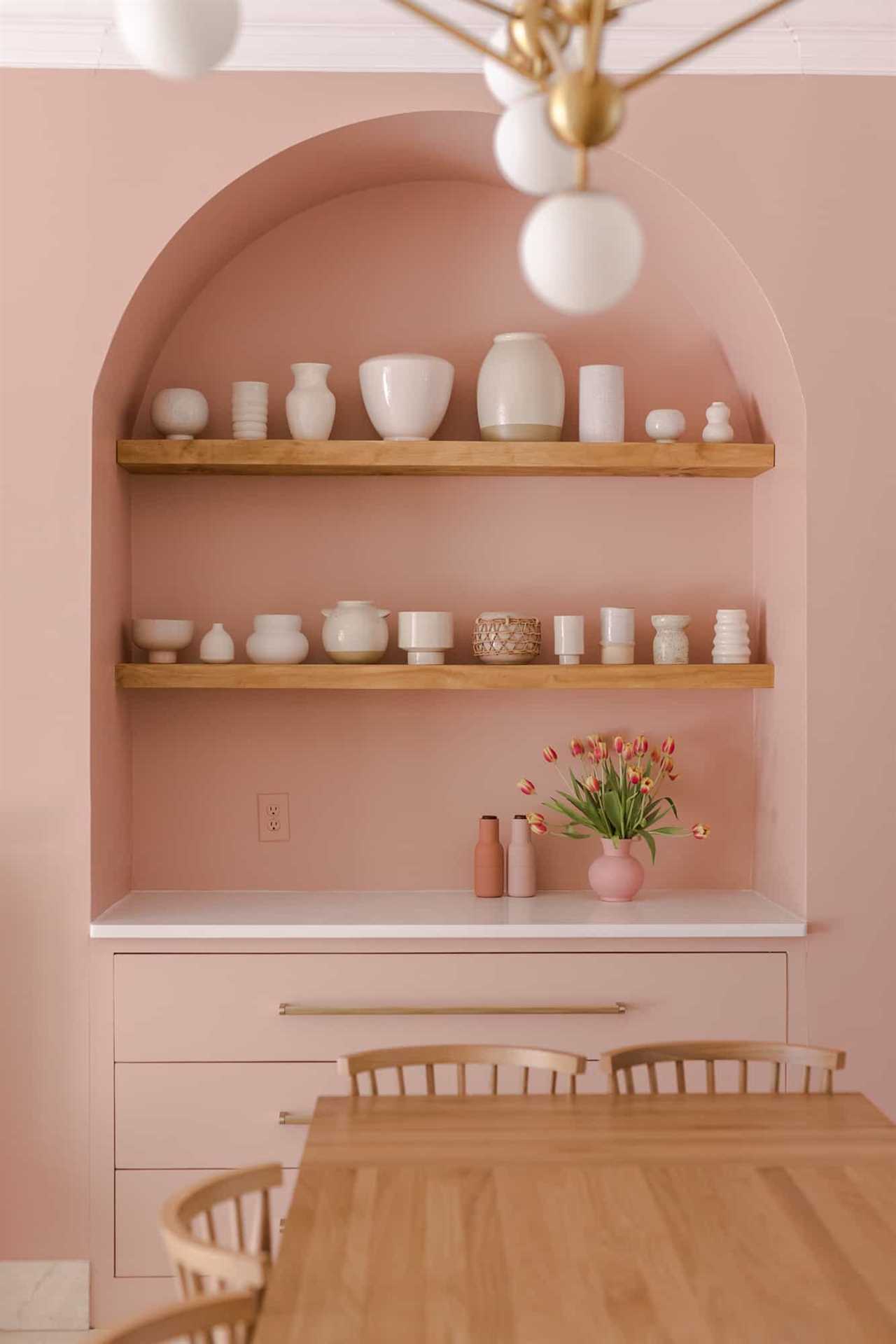 Built-in Buffet With Arched Opening