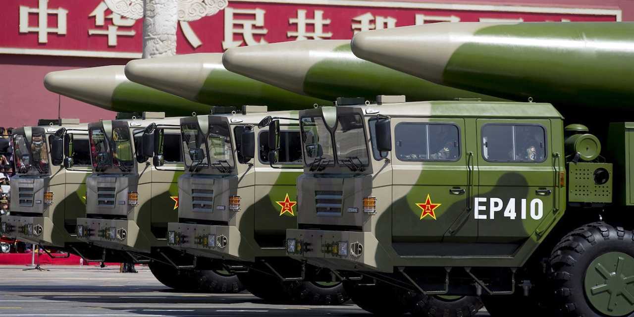 China military DF-26 ballistic missile Tiananmen Gate