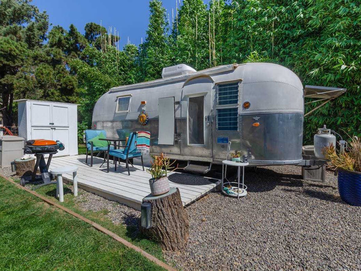 Sleep in a 1962 Airstream at Wishing Well Mini Ranch in Vista, California, $109