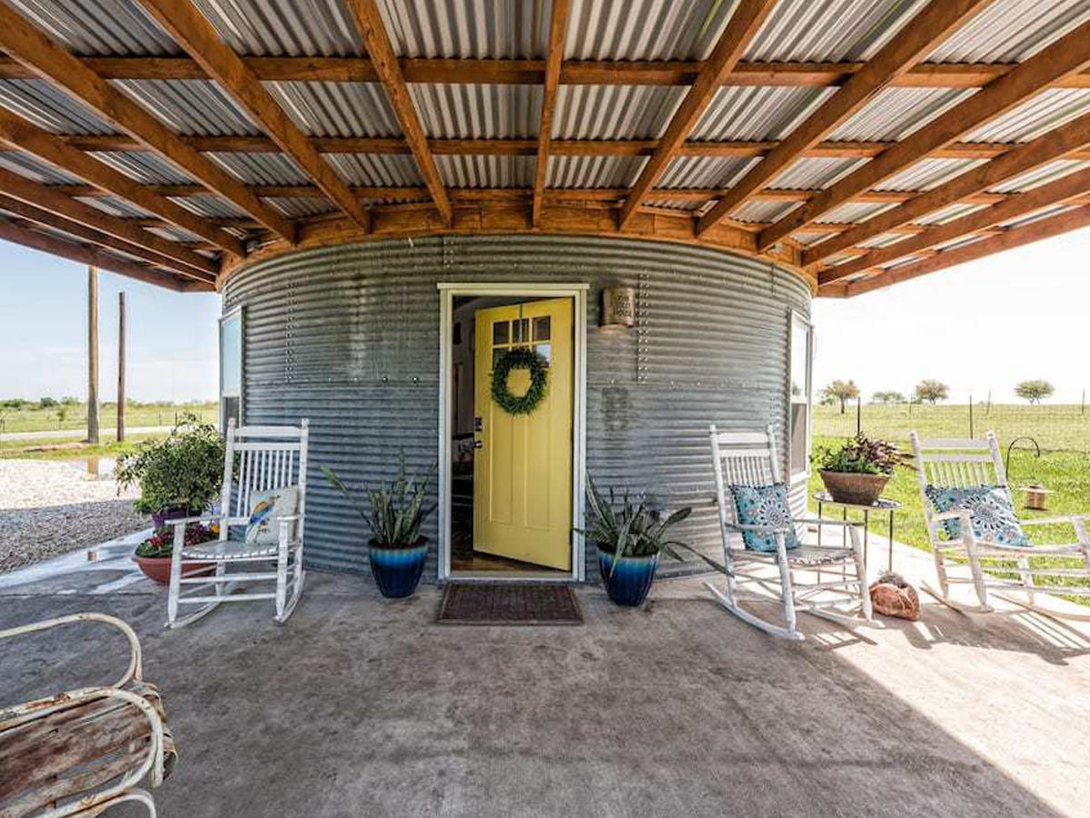 The Silo House at Laughing Llama Farm, in Troy, Texas, $159