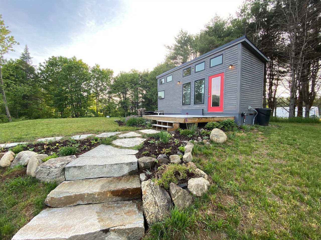 A tiny house on a farm on Airbnb.