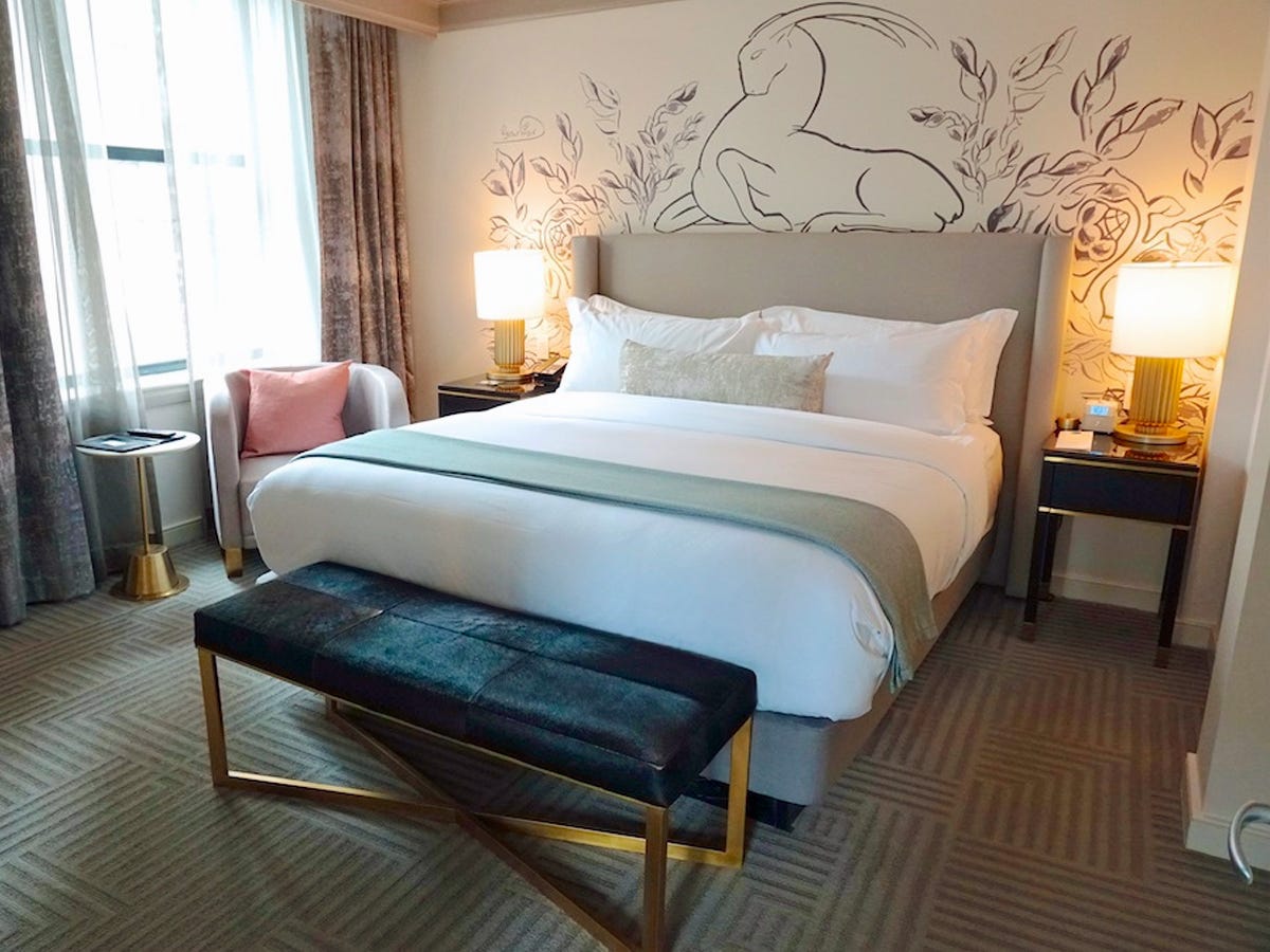 The Gwen Deluxe King Suite Bedroom