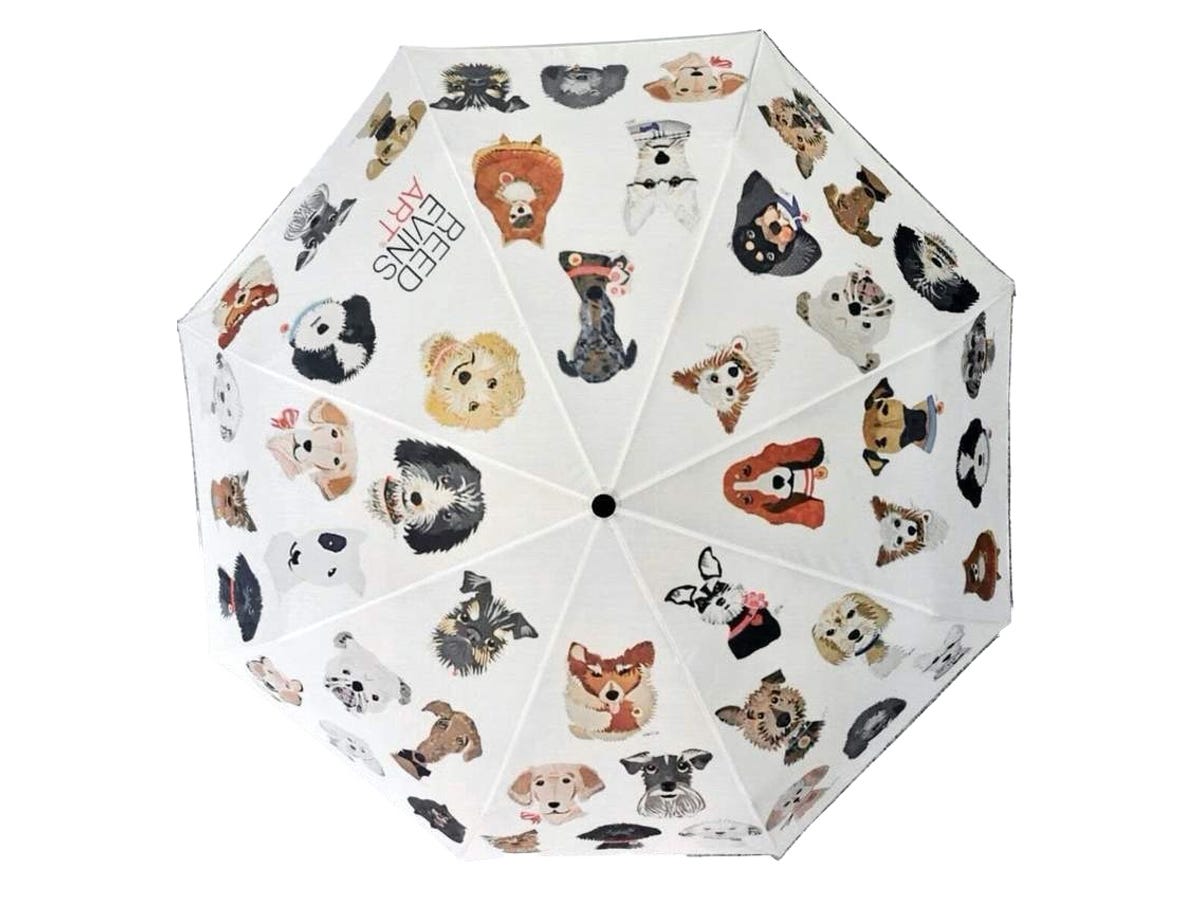 reed evins art dog umbrella