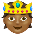 person with crown emoji