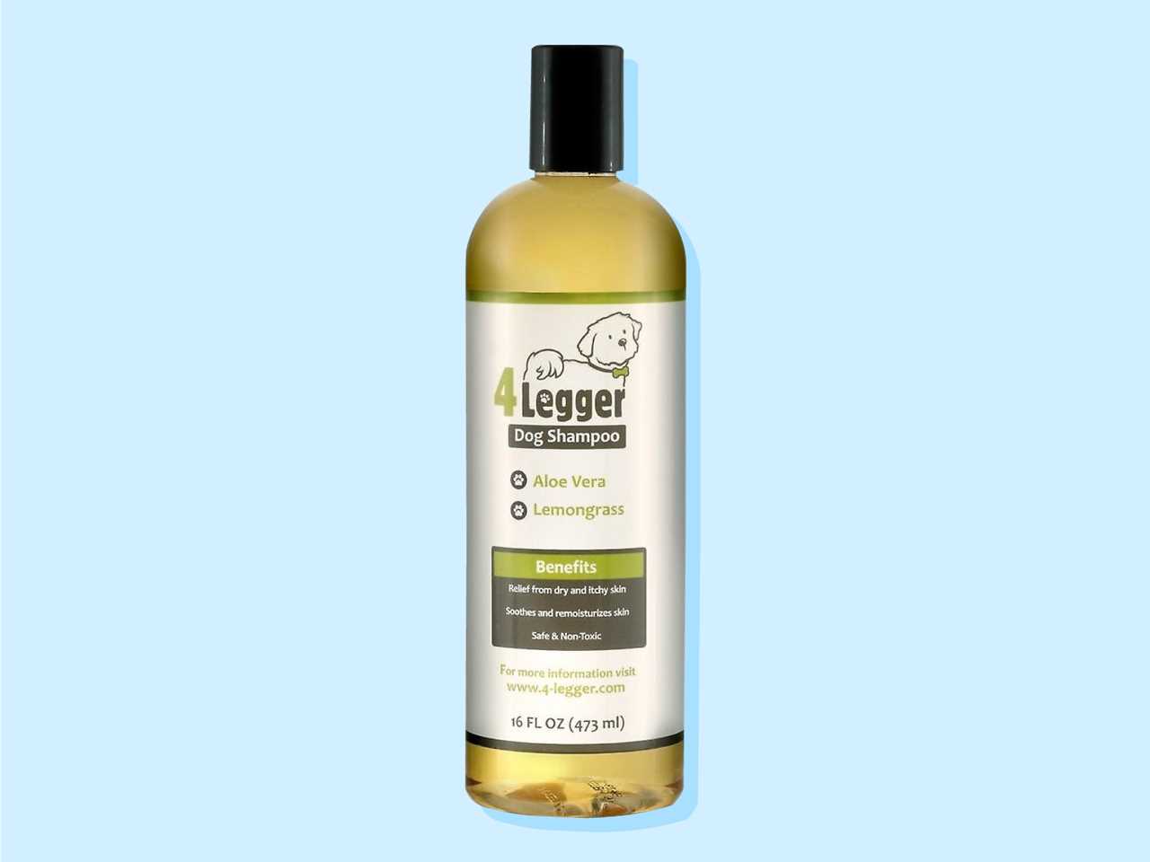 4-Legger Organic, Hypo-Allergenic, Lemongrass & Aloe Dog Shampoo for skin allergies