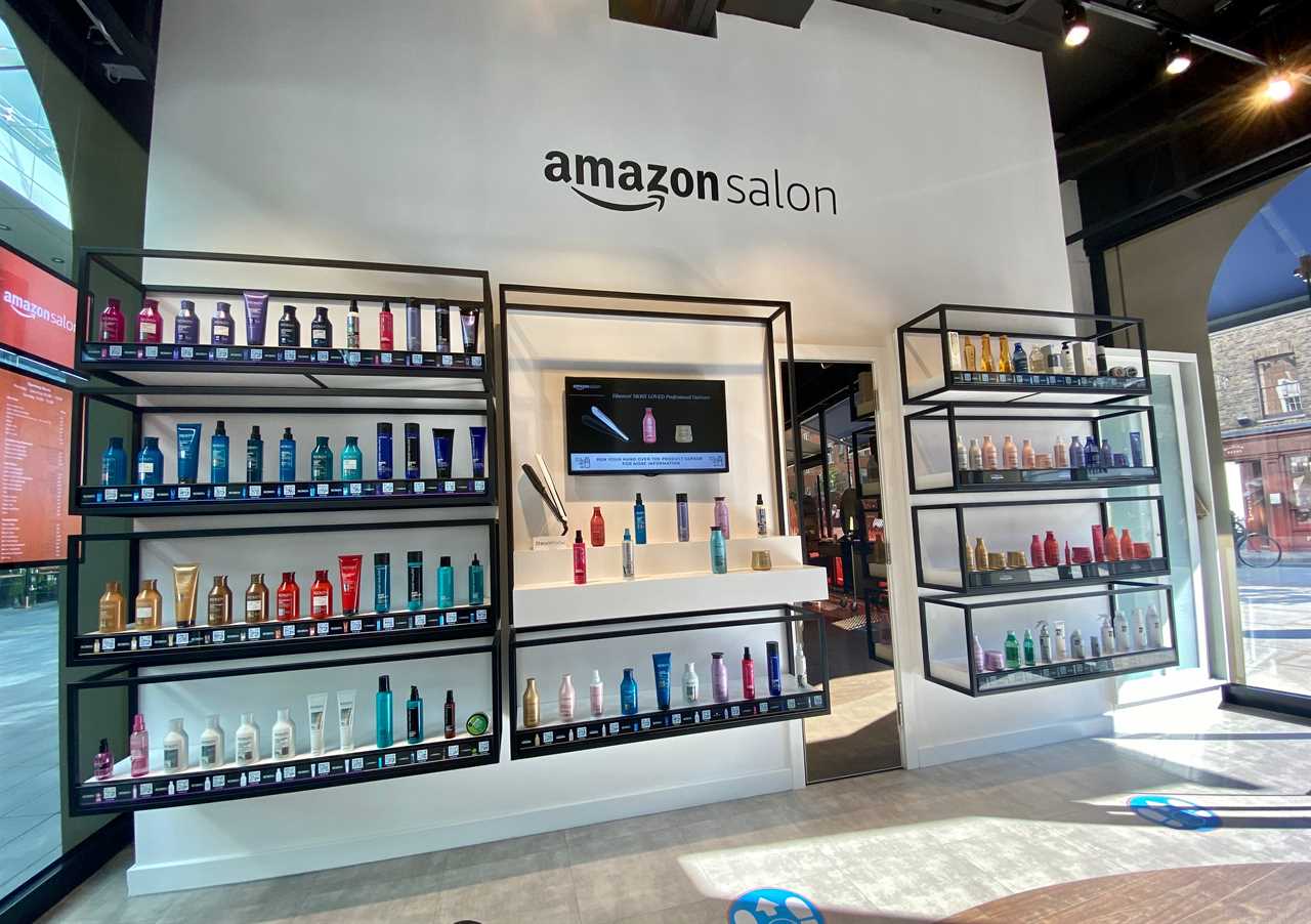 Hair products in Amazon Salon
