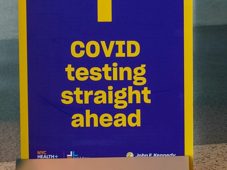 COVID testing site at JFK Terminal 5