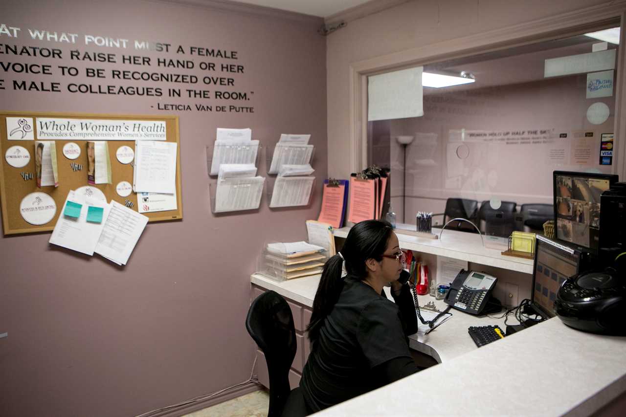 receptionist answers phone at an abortion clinic in mcallen texas