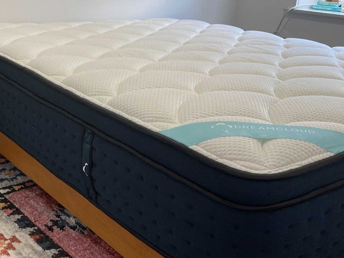 Close up of the DreamCloud Premier Hybrid Mattress