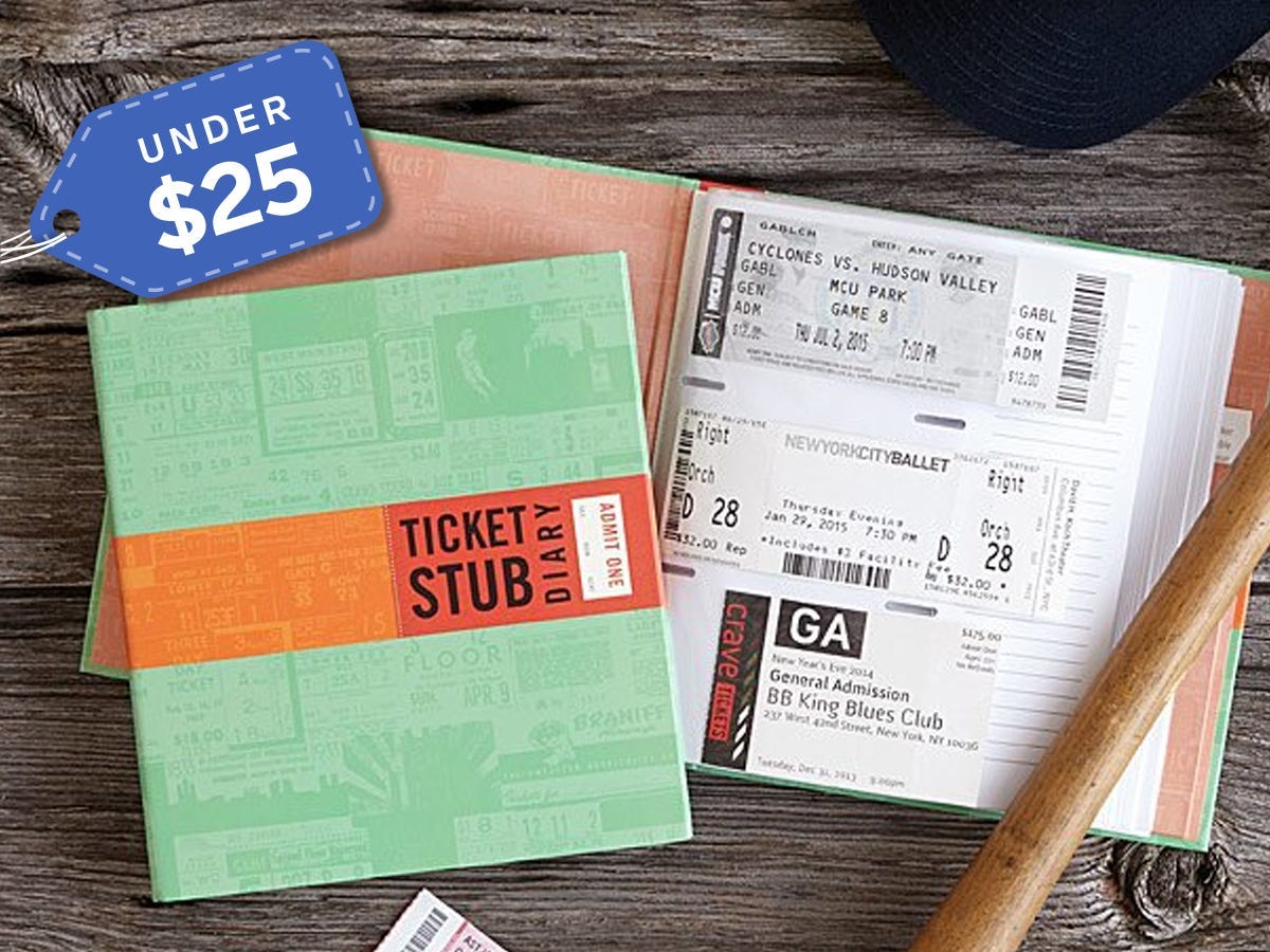 Gifts for Dad Ticket Stub Diary