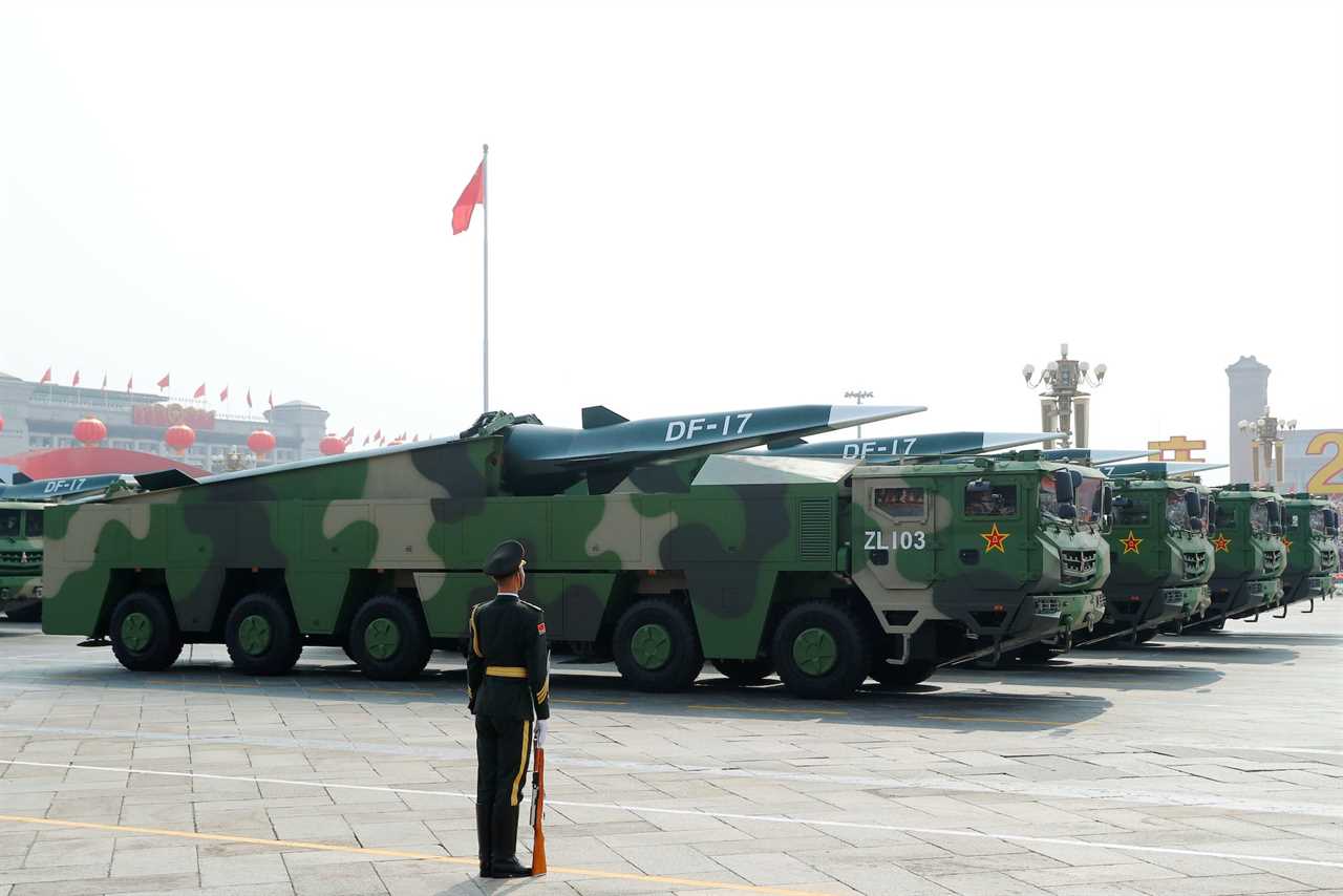 China hypersonic missiles