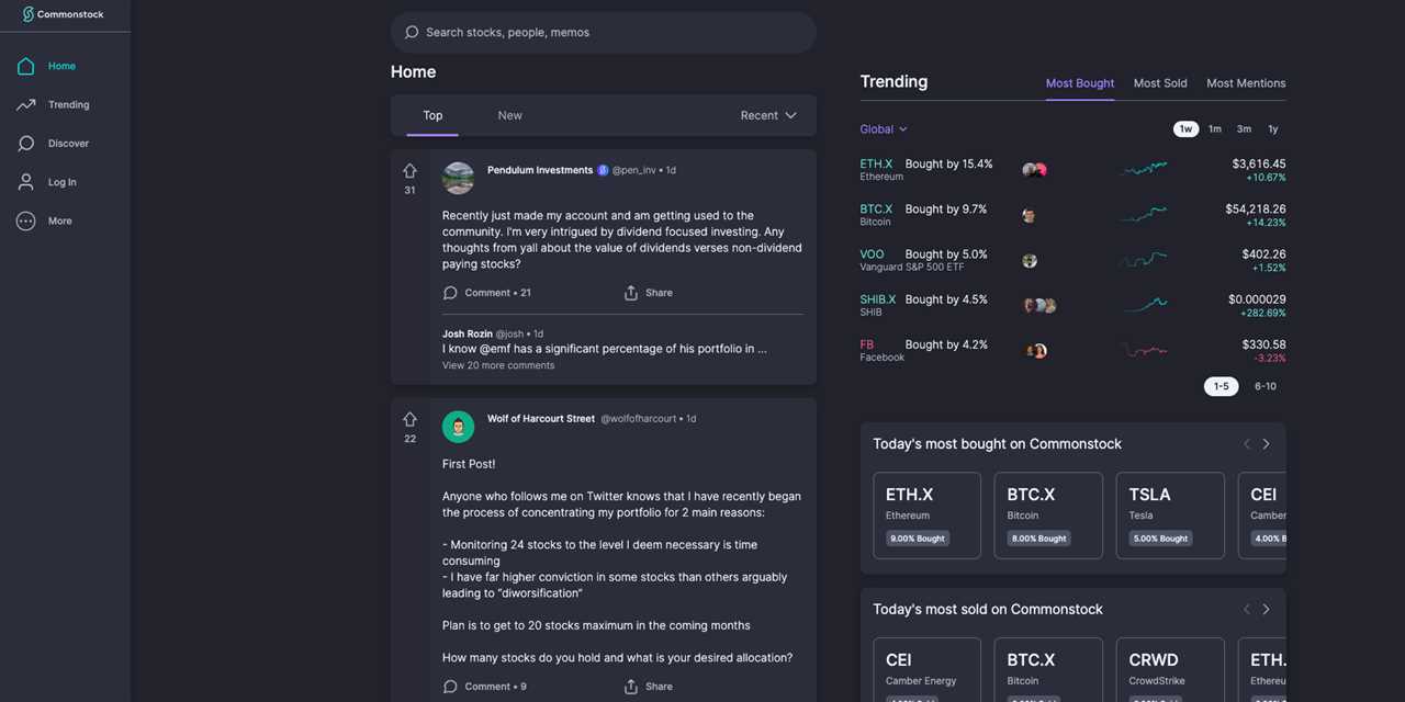 Commonstock app