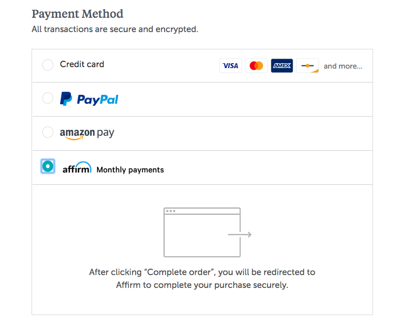 affirm payment