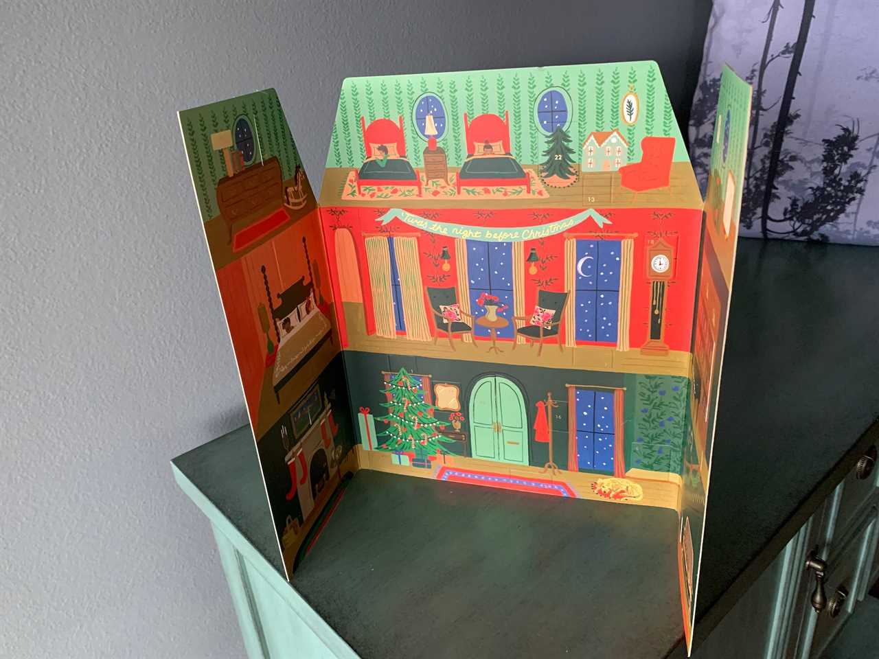 Image of Rifle Paper Co. calendar on a table for best advent calendars 2021