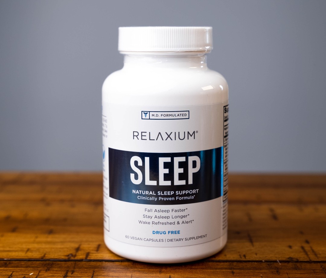 Relaxium sleep supplement bottle