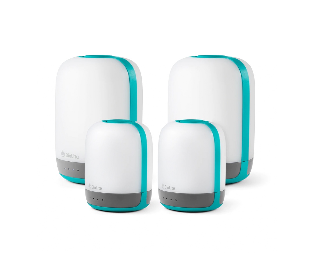 Light up your car camping site with a set of BioLite's Alpen Glow LED lanterns.
