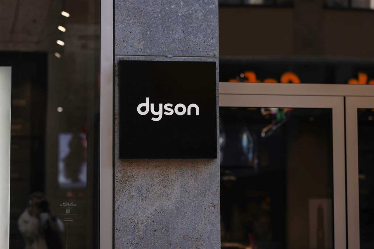 A view of the Dyson logo.
