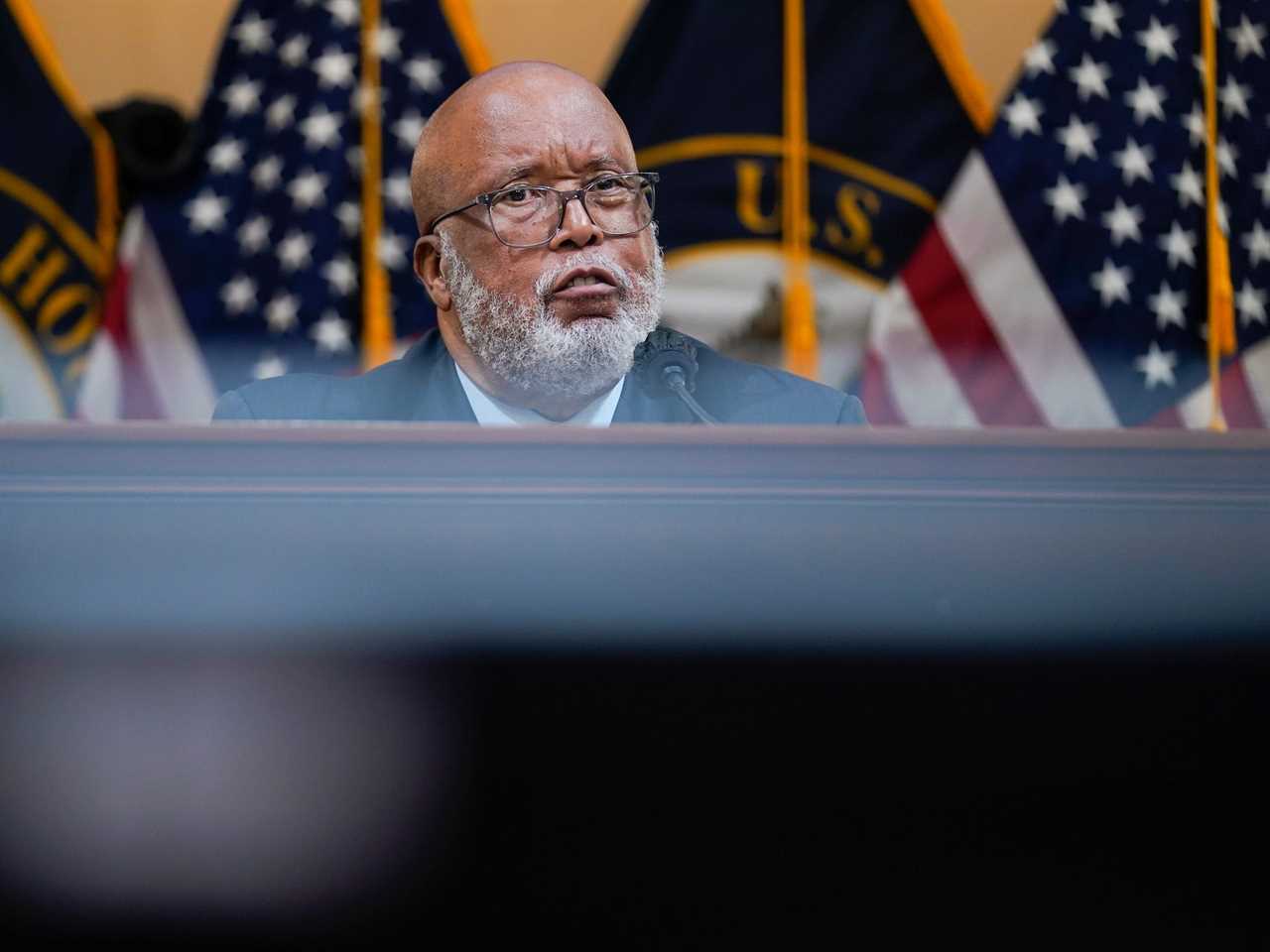 Chairman Bennie Thompson, D-Miss., speaks as the House select committee investigating the Jan. 6 attack on the U.S. Capitol holds its first public hearing to reveal the findings of a year-long investigation, on Capitol Hill, Thursday, June 9, 2022, in Washington.
