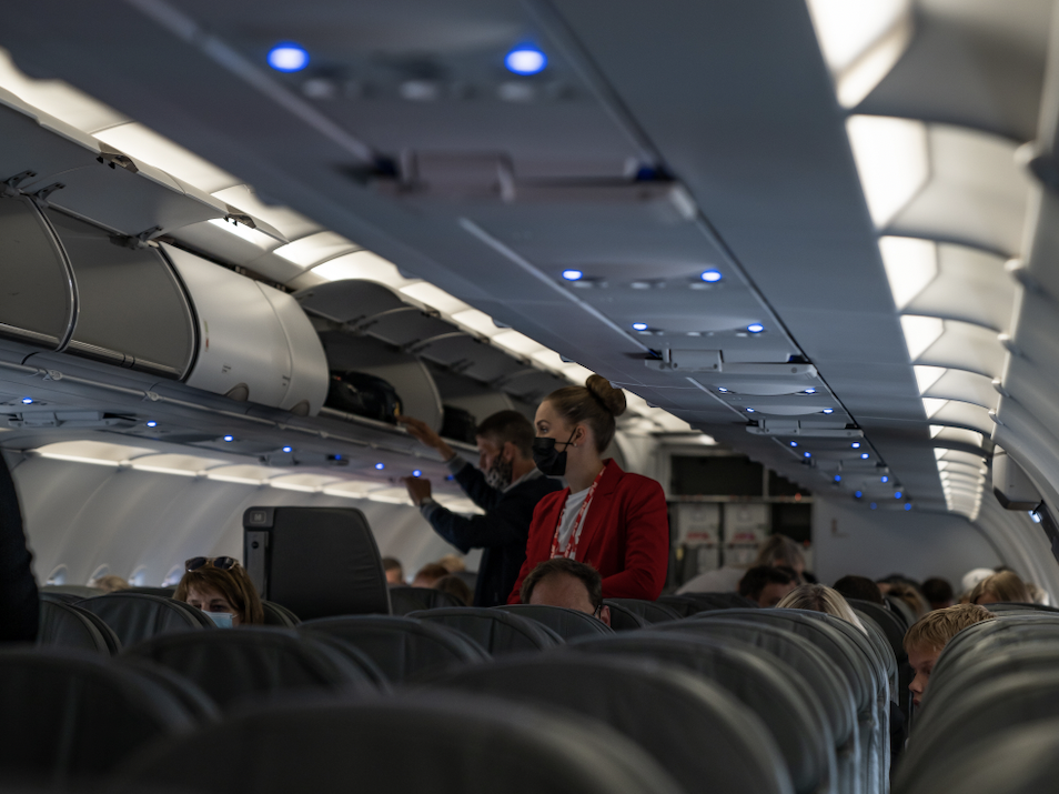 PLAY aircraft cabin.