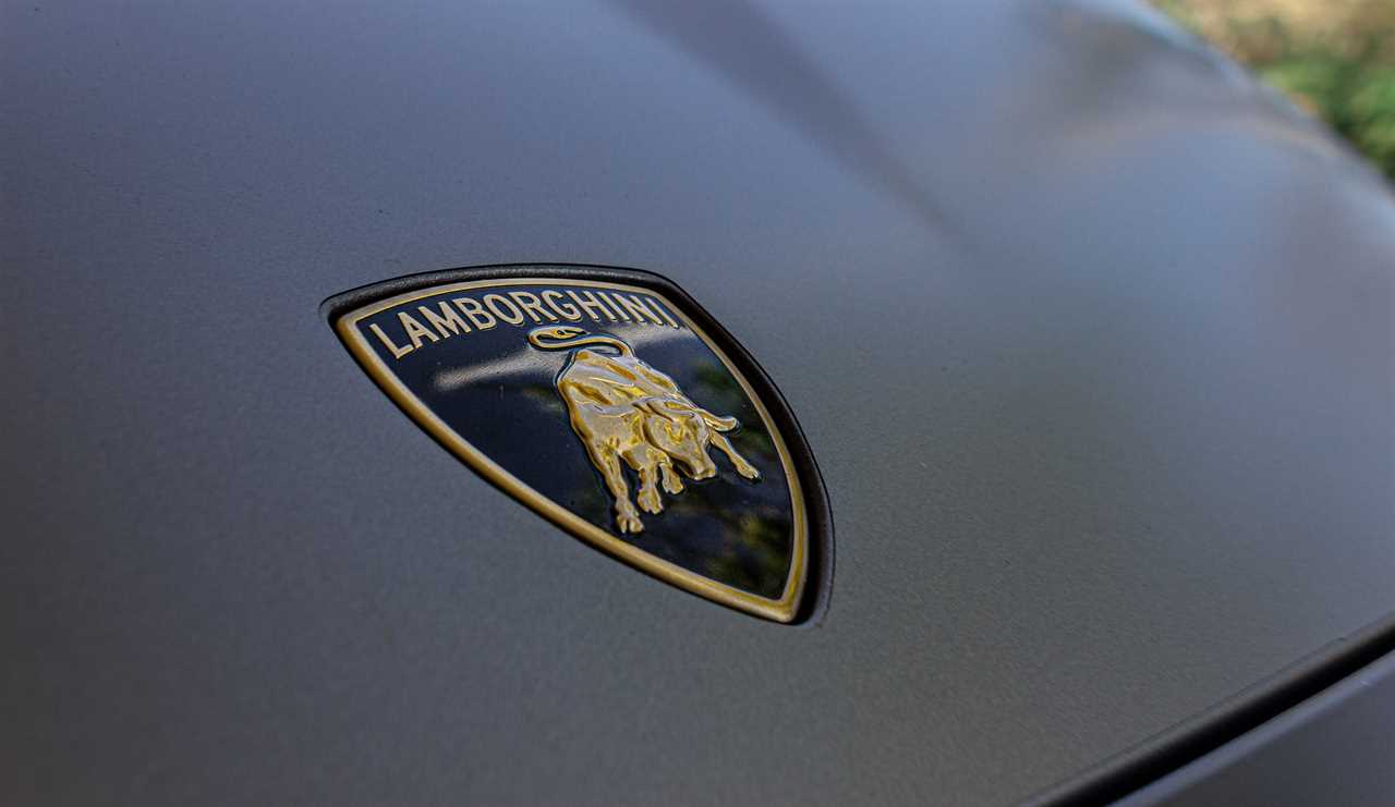 A gray Lamborghini Huracan STO.