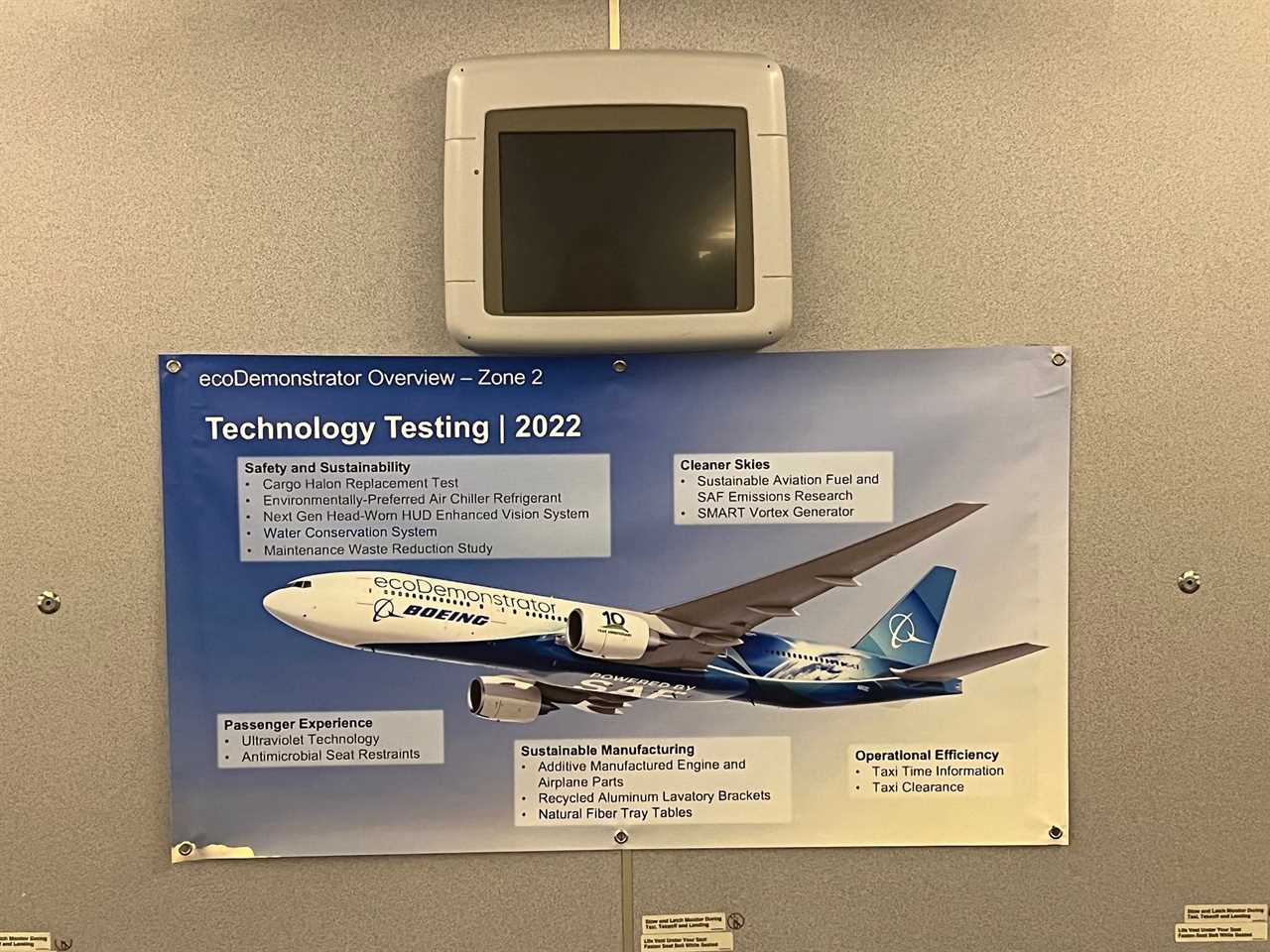 Boeing 2022 777-200ER ecoDemonstrator.