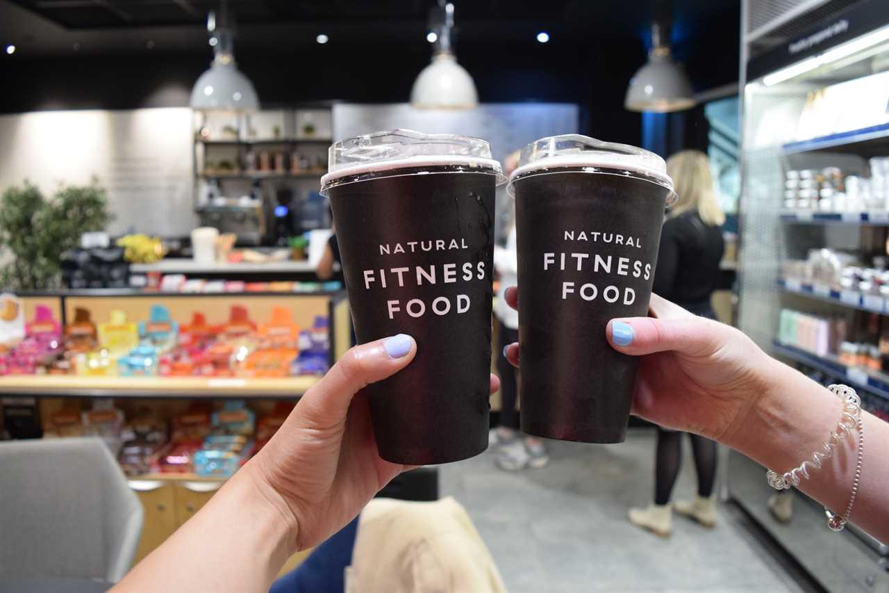 The smoothies we tried at Natural Fitness Foods.