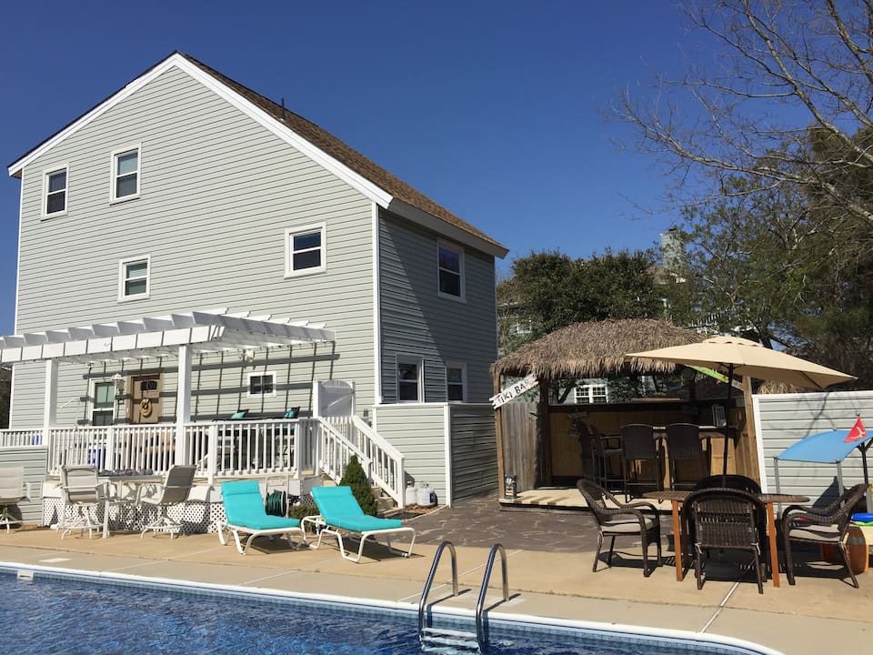 Virginia Beach Airbnb with a pool in Sandbridge