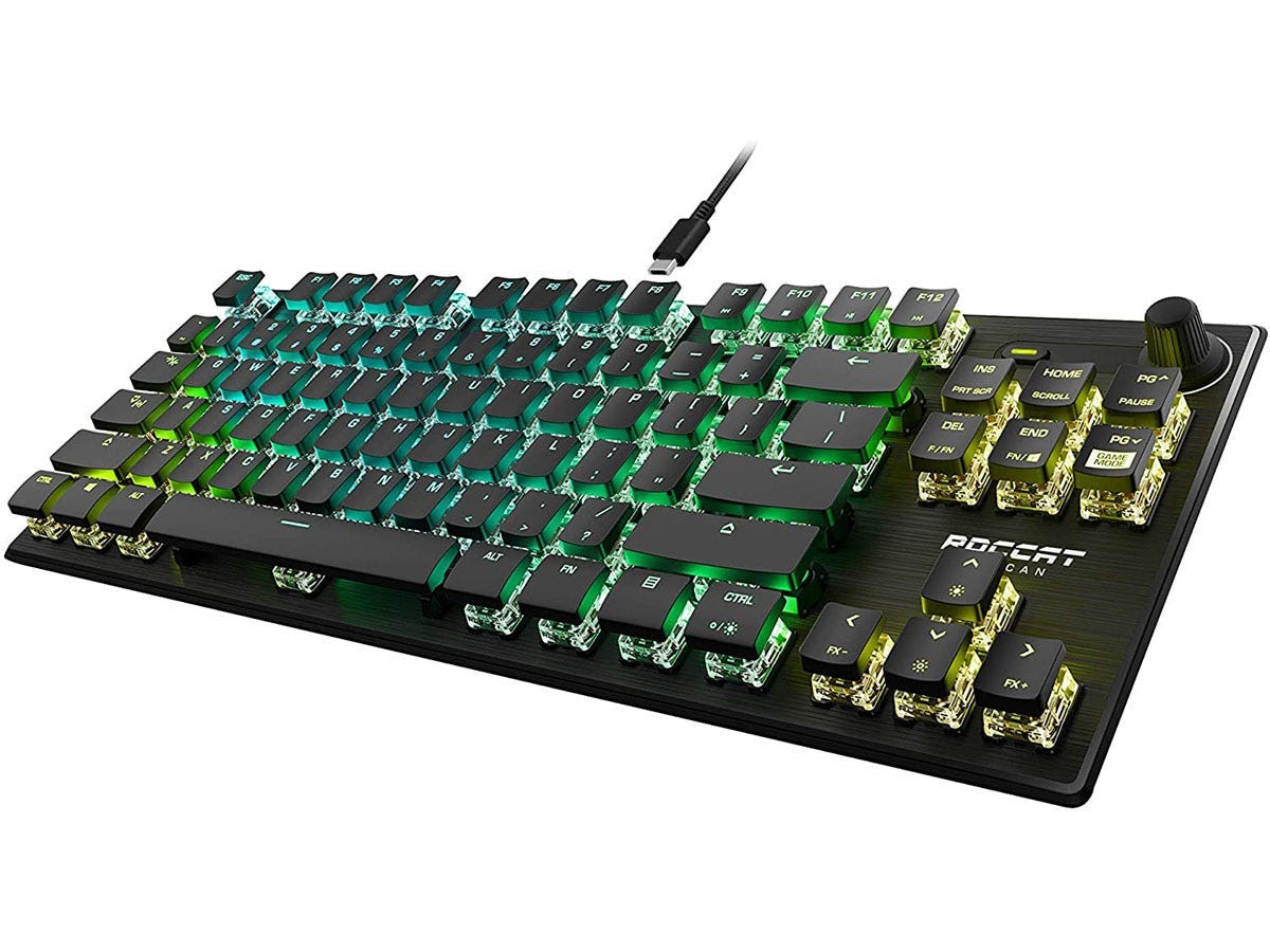 Go compact but keep your arrow keys with the elegant Roccat Vulcan TKL Pro.