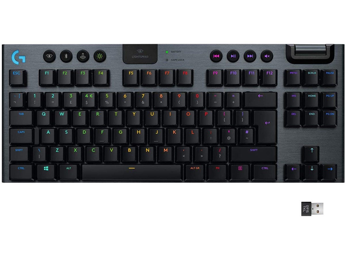 The Logitech G915 TKL Tenkeyless Lightspeed Wireless RGB’s wireless performance makes it deserving of the title.