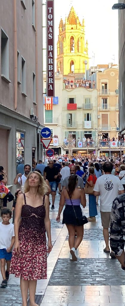 woman walking in reus spain