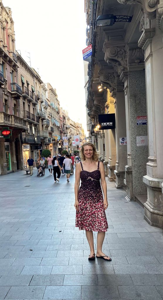 woman on a reus street