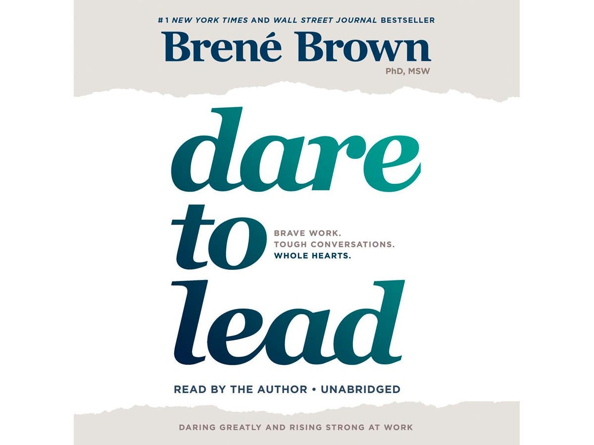 "Dare to Lead" by Brené Brown audiobook cover