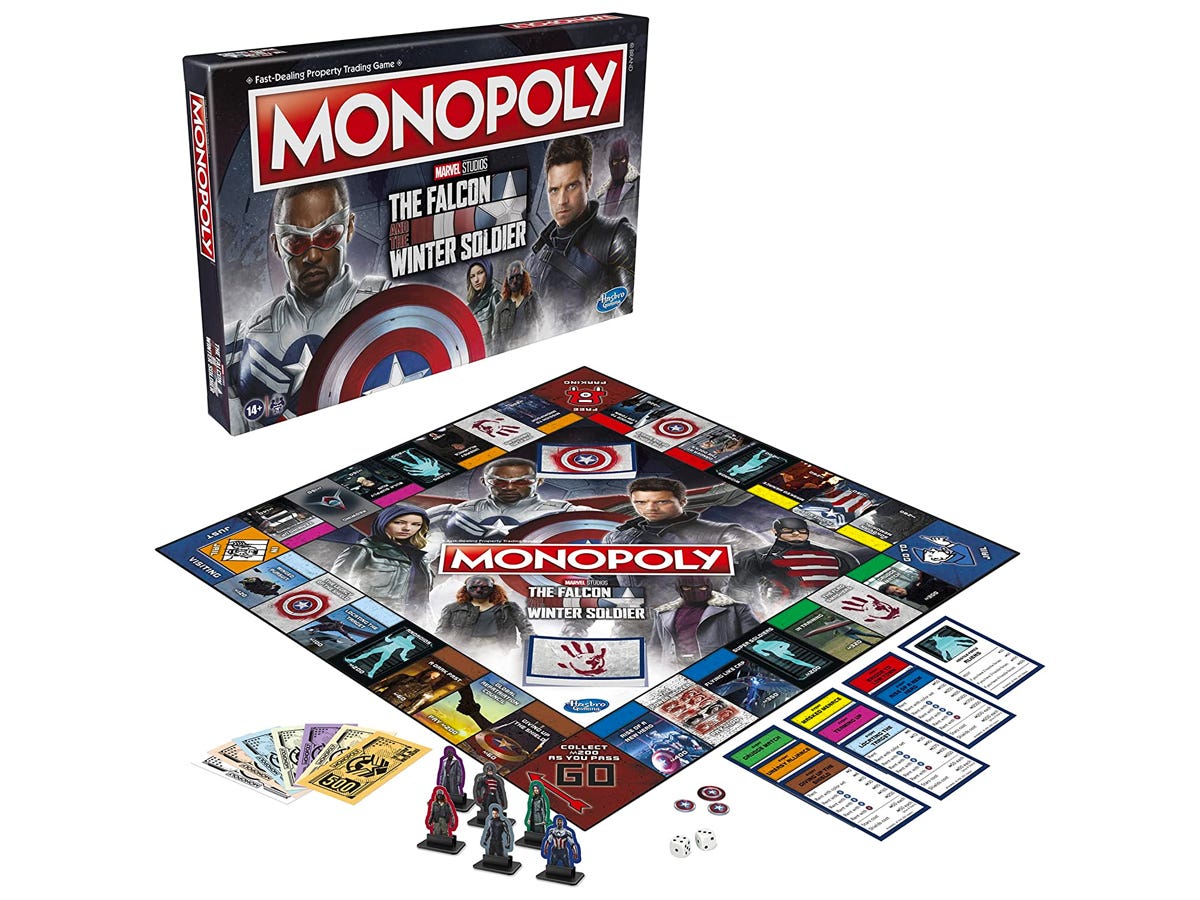 ‘The Falcon and the Winter Soldier’ Monopoly board and box