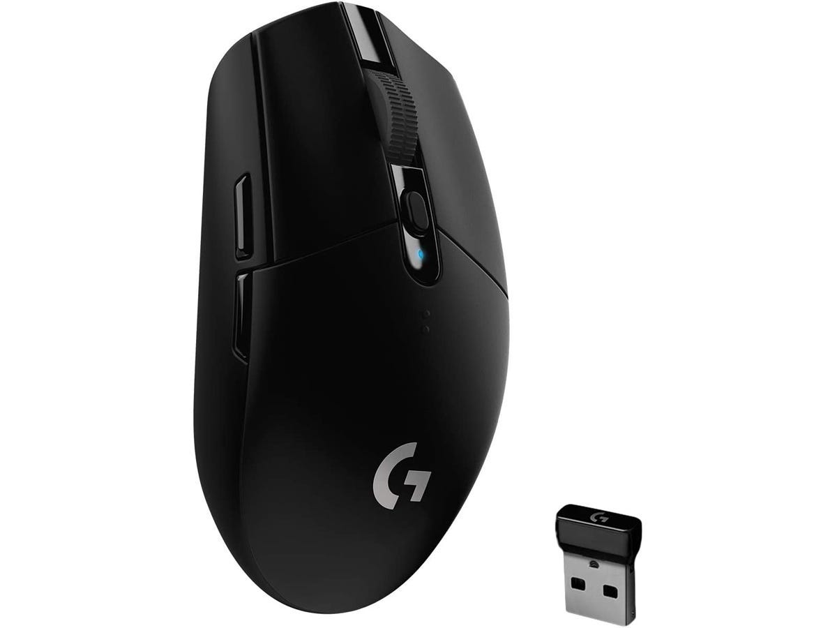 a Logitech G305 Lightspeed Wireless Gaming Mouse against a white background as one of the best tech products under $50