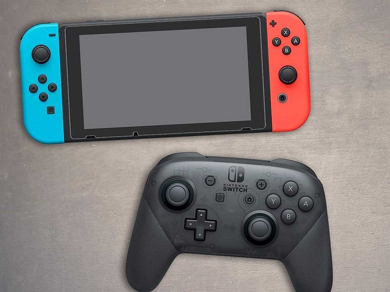 Switch with a glass protector on it