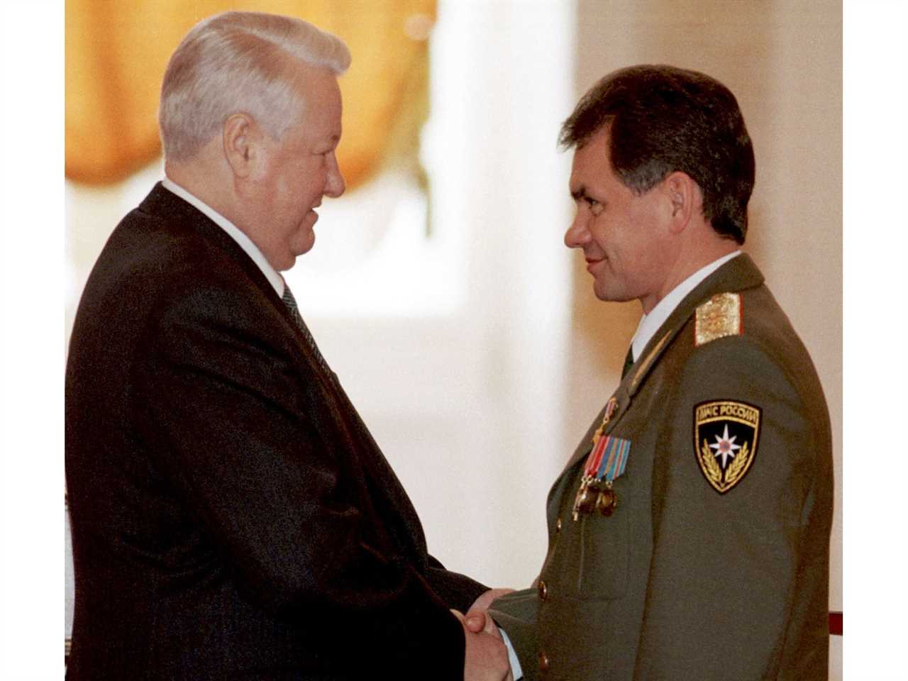 Boris Yeltsin Sergei Shoigu