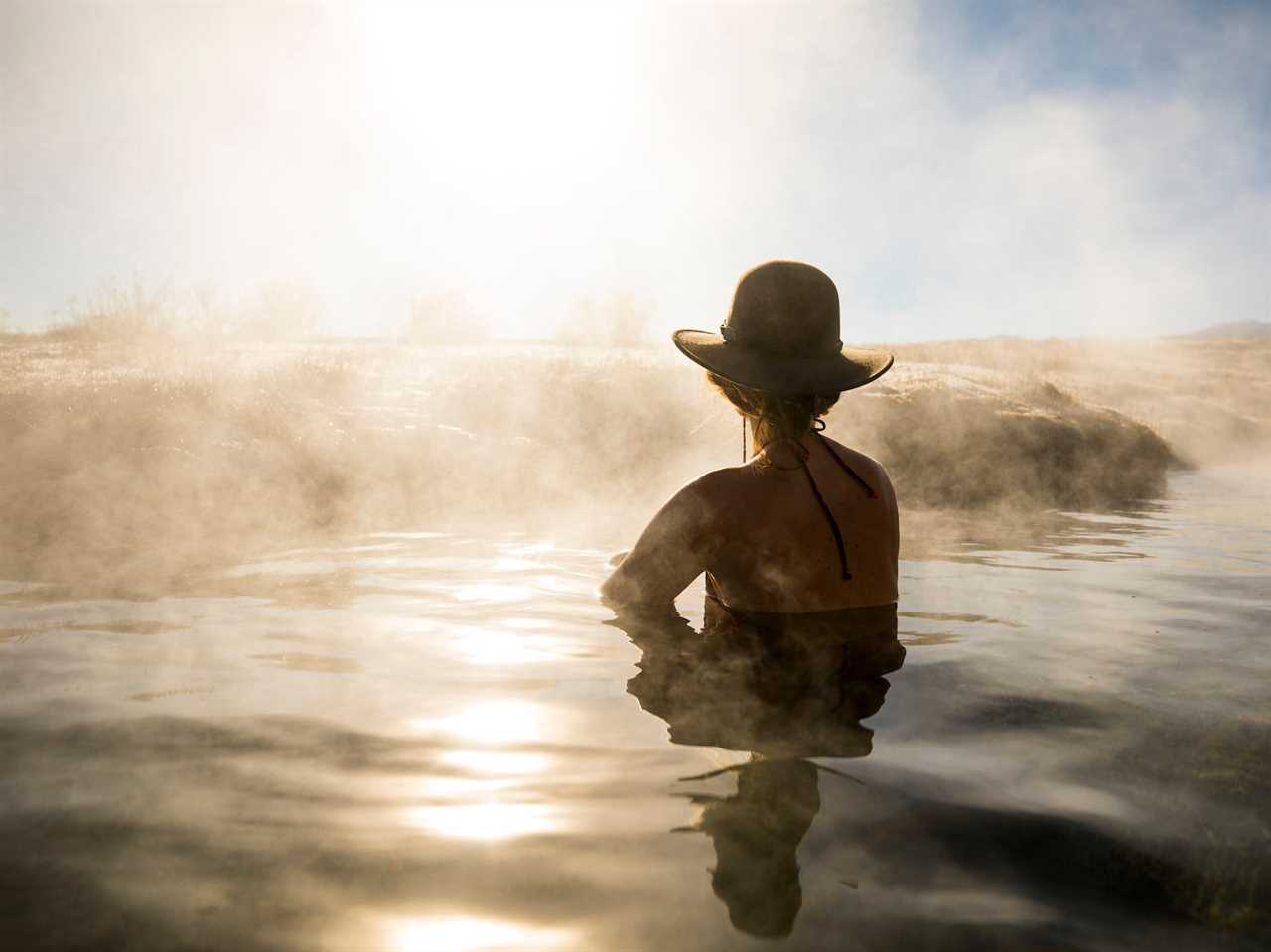 A hot spring in Las Vegas.