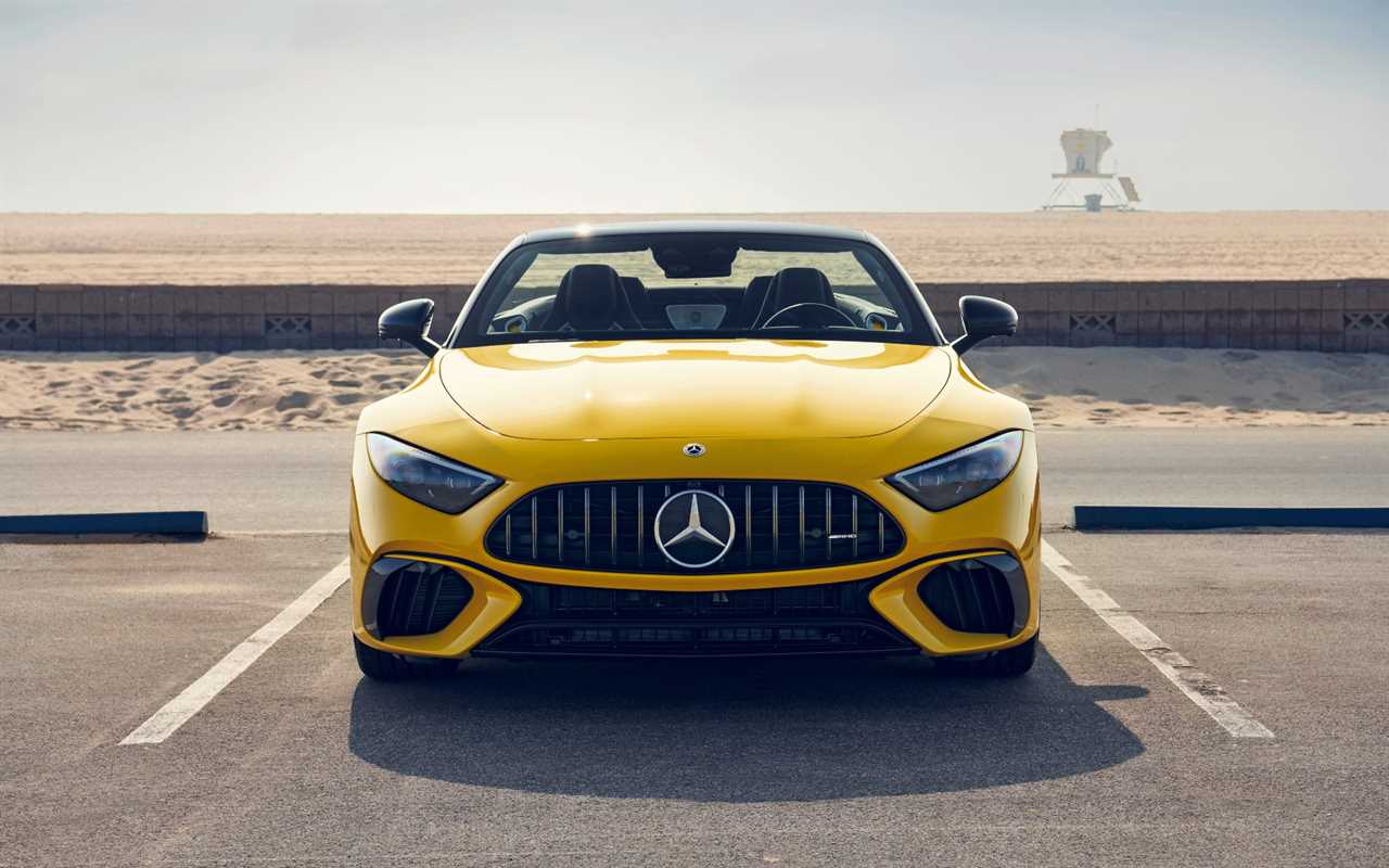 2022 Mercedes-Benz AMG SL63 parked at the beach