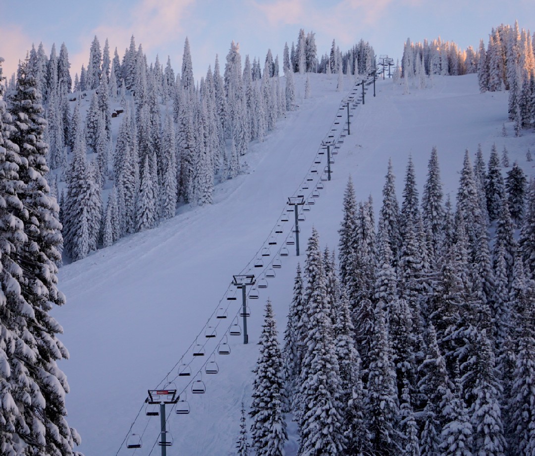 Chair lift run at Mt. Shasta Ski Park