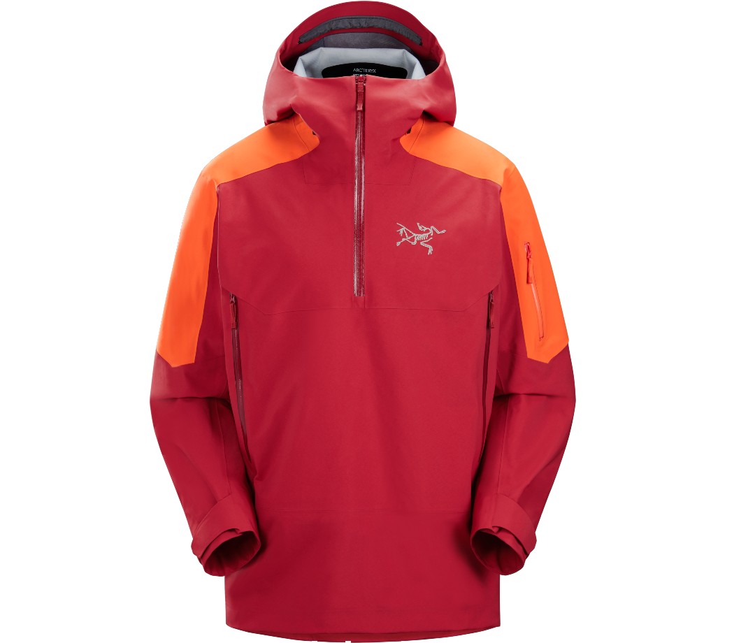 Red and orange Arc ‘Teryx Sabre Anorak
