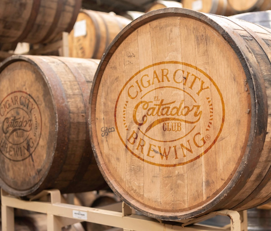 El Catador barrels at Cigar City Brewing