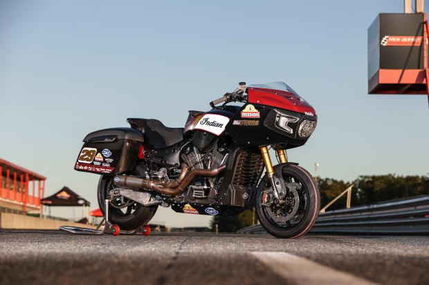 Riding Hot Laps on Indian's Challenger Dark Horse Motorcycle