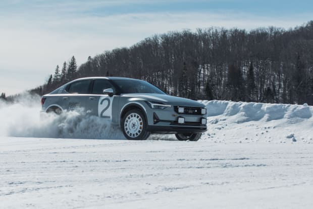 Ice Drifting Polestar’s Electric Concept Car